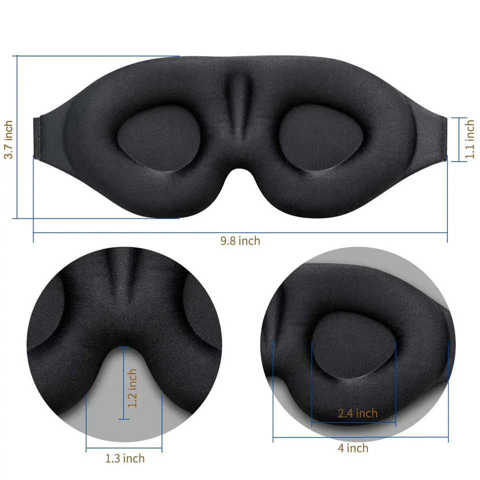 Máscara de Ojos 3D Ergonómica para Dormir