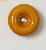 Luz de Dormitorio de Cristal en Forma de Dona Antigua