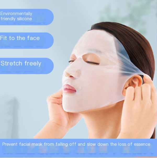 Mascarilla Facial 3D de Silicona con Sujeción para las Orejas – Impermeable y Reutilizable