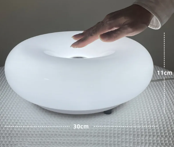 Luz de Dormitorio de Cristal en Forma de Dona Antigua