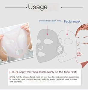 Mascarilla Facial 3D de Silicona con Sujeción para las Orejas – Impermeable y Reutilizable