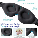 Máscara de Ojos 3D Ergonómica para Dormir
